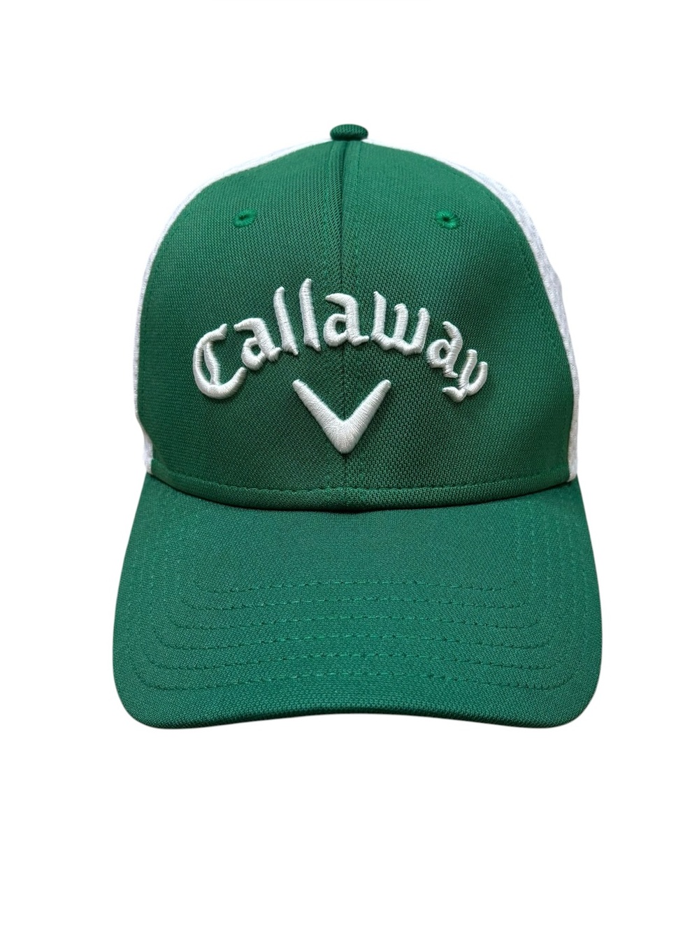Brand new with Tags Callaway Green and White Fitted Hat Size Small Medium